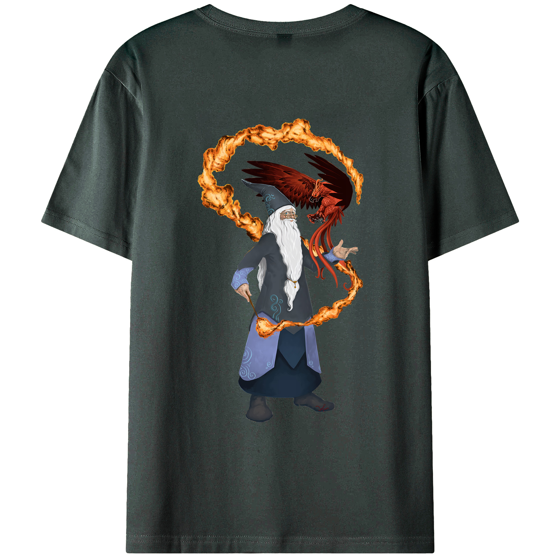 （画像用） Harry Potter ハリー・ポッターシリーズ 綿100％ メンズ半袖Tシャツ（バックプリント） 通気性